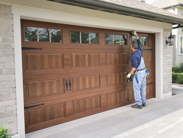 Custom garage door showcase by Davie Garage Door Repair in Davie