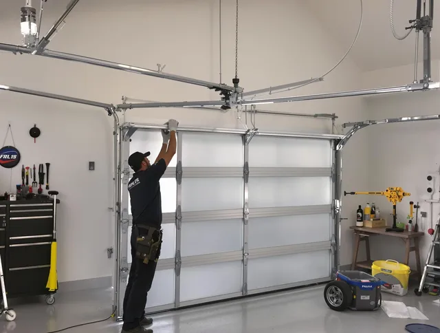 Davie Garage Door Repair certified team performing precision garage door installation in Davie