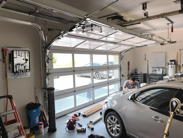 Garage door noise reduction service by Davie Garage Door Repair in Davie
