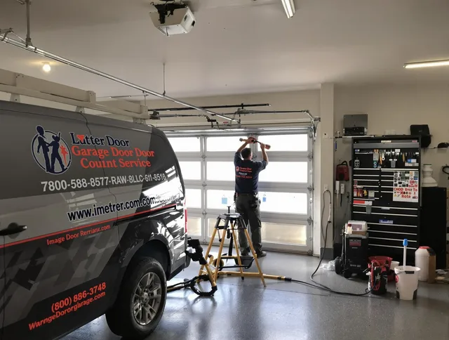 Davie Garage Door Repair team performing same-day garage door repair in Davie