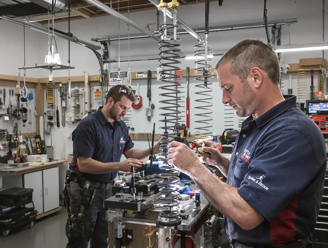 Garage door spring repair service by Davie Garage Door Repair in Davie